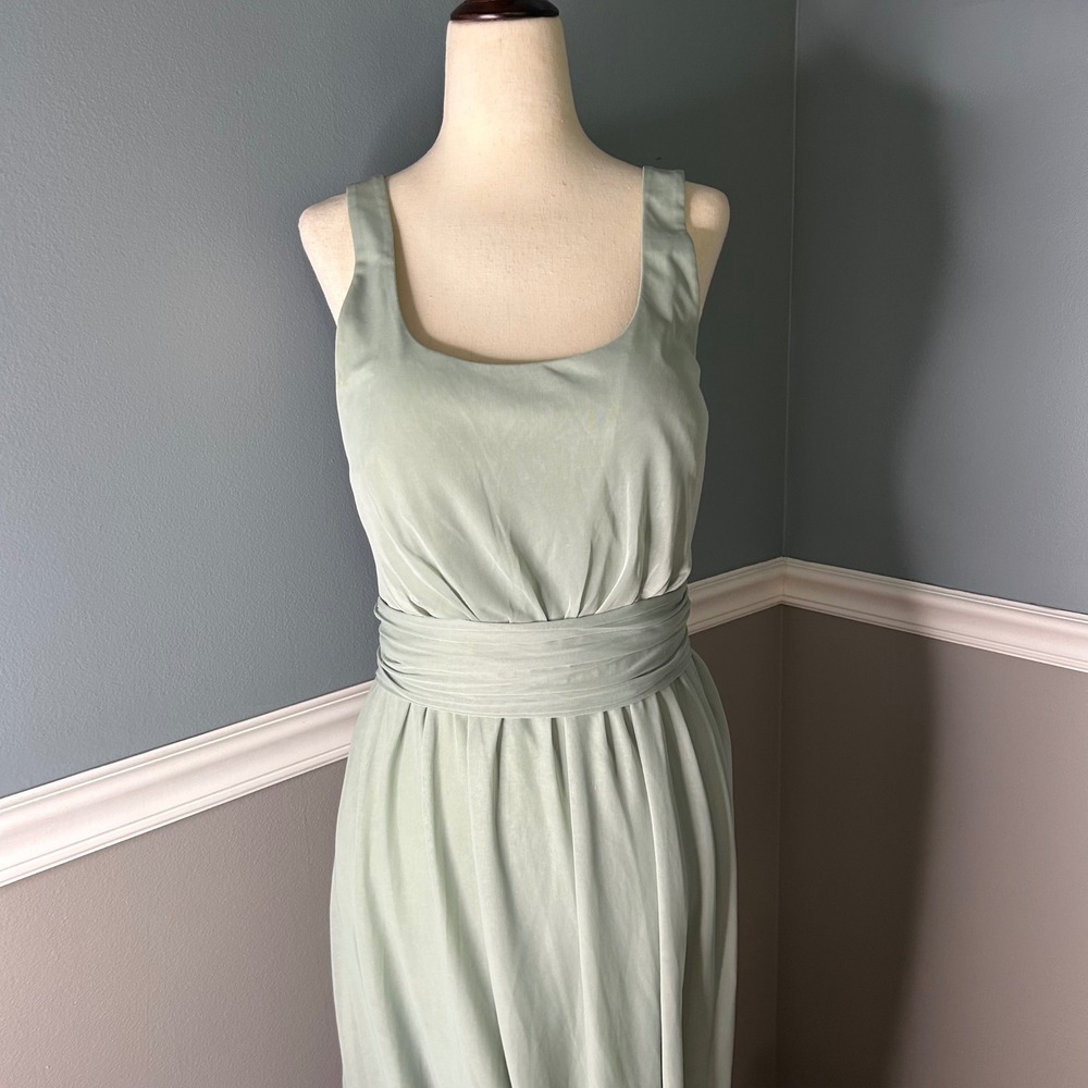 Birdy Grey Bridesmaid Formal Dress‎ Gown Maxi Sleeveless Medium - Picture 8 of 8